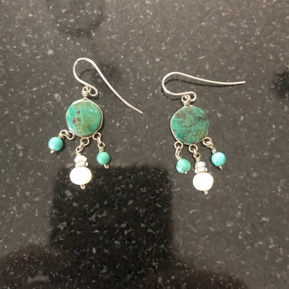 Pretty green earrings